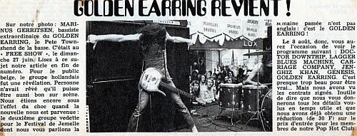 Golden Earring show review Woluwe Shopping Centre (Belgium)